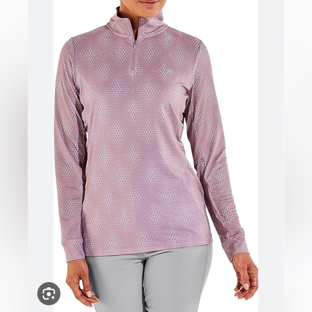 NWT Coolibar UPF 50+ Women's Devi Fitness Pullover - Sun Protective
